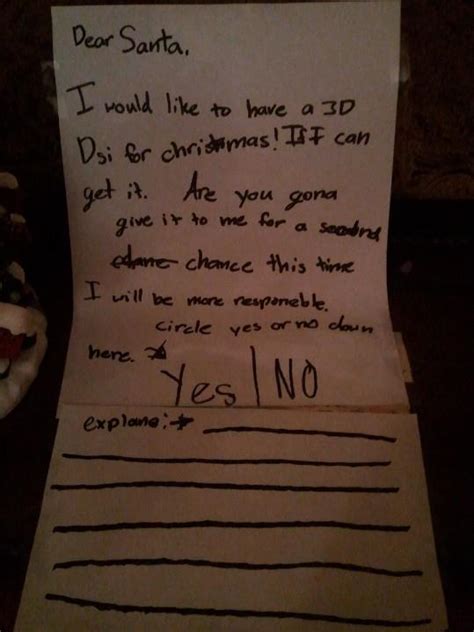 Cousin's letter to Santa : funny