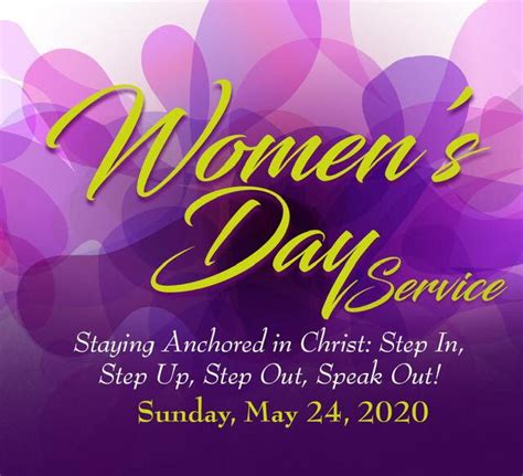 Join Us Online for a Wonderful WOMEN'S DAY 2020 Service! — Presbyterian Church of Saint Albans