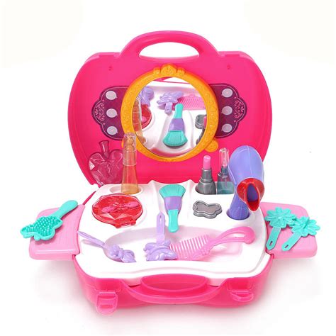 Pink girls cosmetics toys set dressing table toys for kids children ...