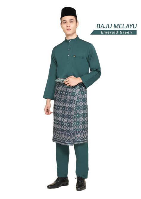 Set- Baju Melayu Al-Habib Emerald Green - Habibi