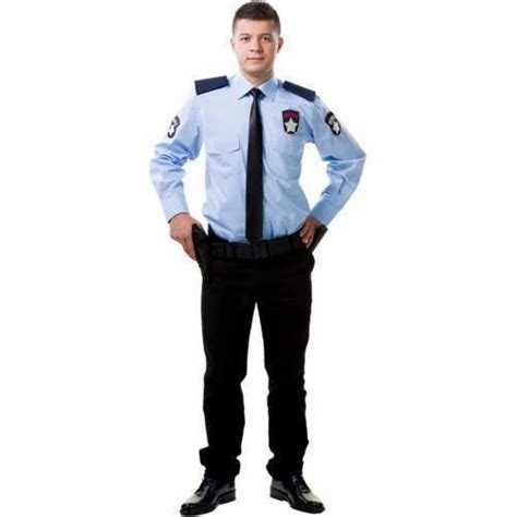 Blue Cotton Security Guard Uniforms, Size: Medium And XL at Rs 650/set in Faridabad