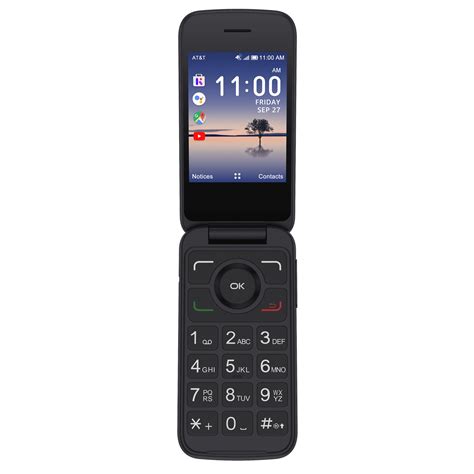 AT&T Alcatel SmartFlip Phone, 4GB, Black - Prepaid Phone - Walmart.com