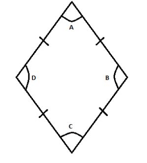 How many acute and obtuse angles does a rhombus have?