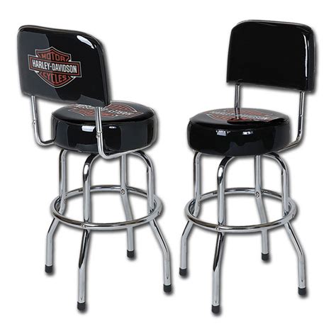 Harley-Davidson Low Rider Bar and Shield Stool | Harley davidson decor, Bar stools, Stool