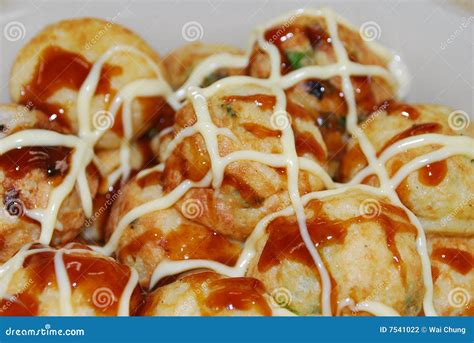 Takoyaki (Octopus balls) stock photo. Image of commercial - 7541022