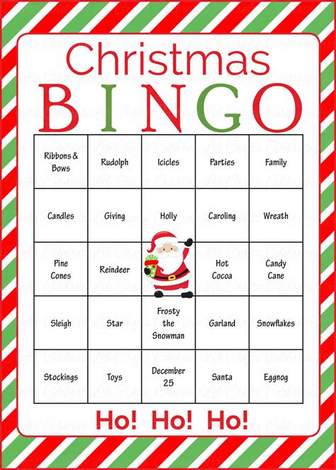 Christmas Bingo Game Download for Holiday Party Ideas | Christmas Party Games – Celebrate Life ...