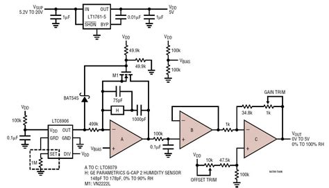 Relative Humidity Sensor Circuit Collection | Analog Devices