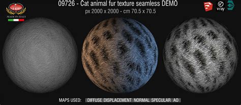 Cat animal fur texture seamless 09726