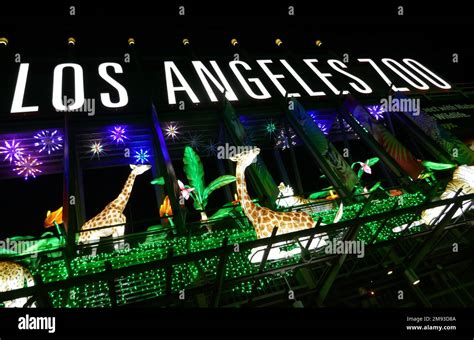 Los Angeles, California, USA 12th January 2023 Zoo Lights Aglow at the LA Zoo on January 12 ...