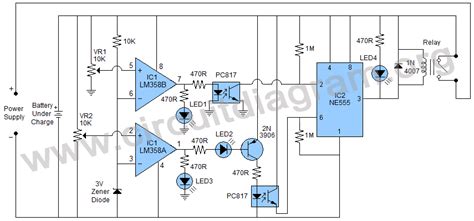 Smart Universal Automatic Battery Charger | Circuit Diagram