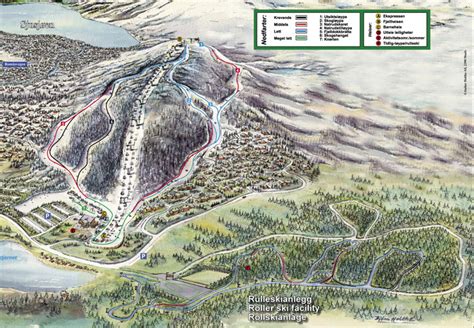 Sjusjøen Trail Map | OnTheSnow