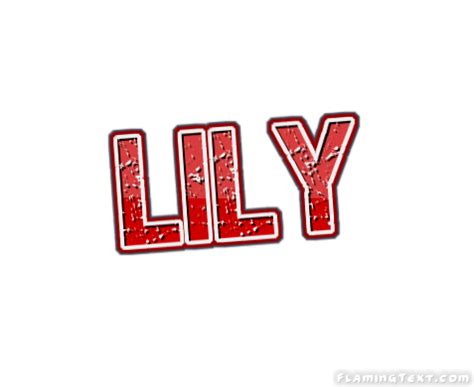 LiLy Logo | Free Name Design Tool from Flaming Text