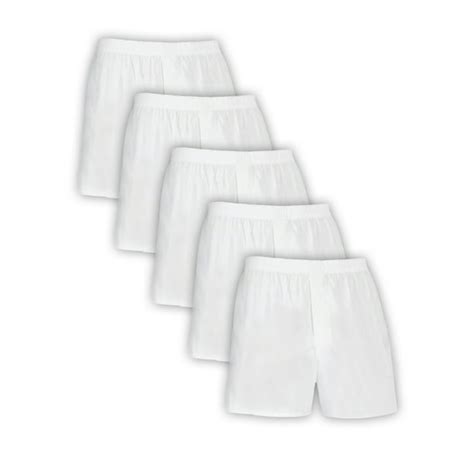 Fruit of the Loom - Fruit of the Loom Men's Woven White Boxers, 5 Pack - Walmart.com - Walmart.com