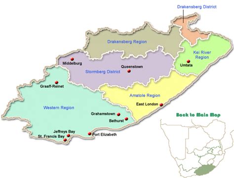 Eastern Cape map search | Eastern Cape Accommodation