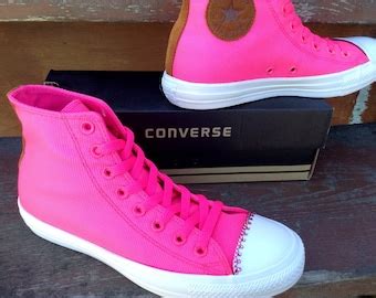 Converse hot pink | Etsy