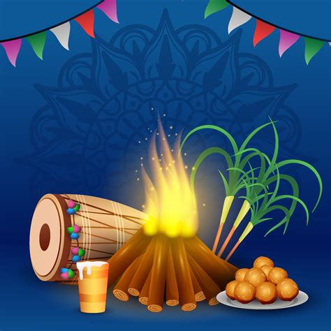 Lohri Festival Background 15199230 Vector Art at Vecteezy