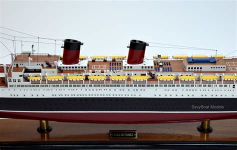 SS Ile De France French Ocean Liner Ship Model 38 With - Etsy