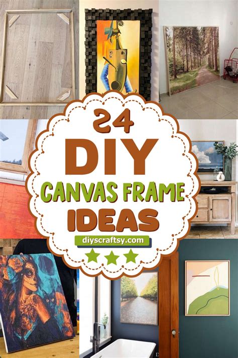 24 DIY Canvas Frame Ideas - DIYsCraftsy