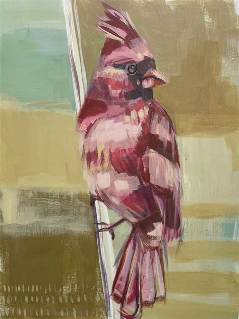 Cardinal painting Cardinal Painting, Wood Paneling, Katherine, Background, Animals, Art, Wooden ...