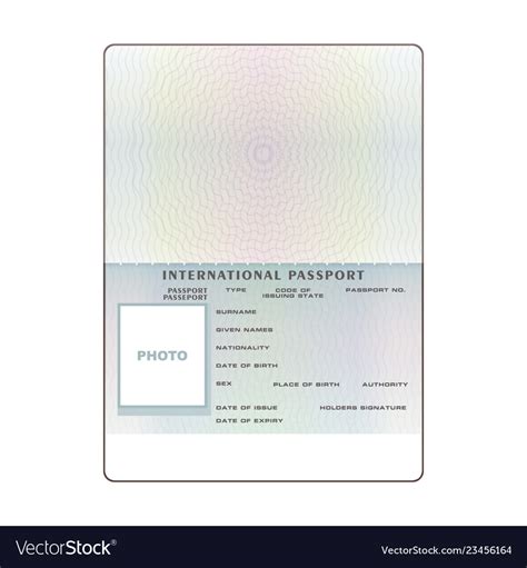 Blank Spanish Passport