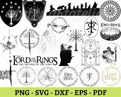 Lord of the Rings Svg Bundle Clipart LOTR One Ring Gandalf - Etsy New Zealand