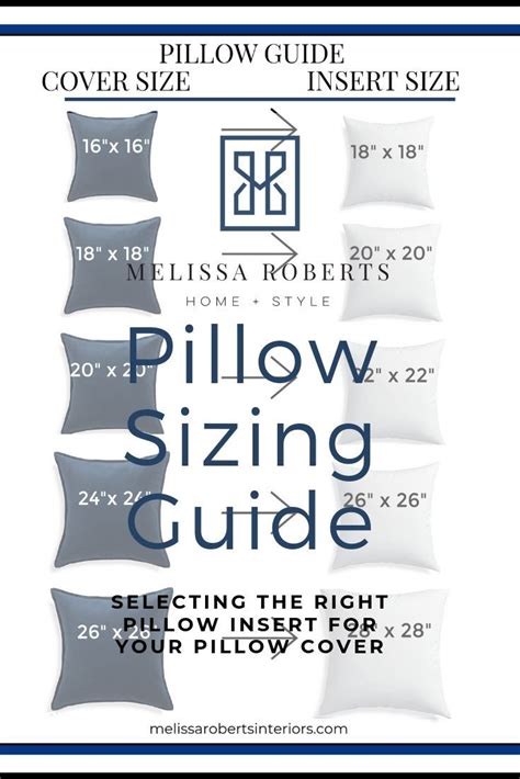 Decorative Pillows Pillow Sizing Chart Mix amp Match Pillow ...