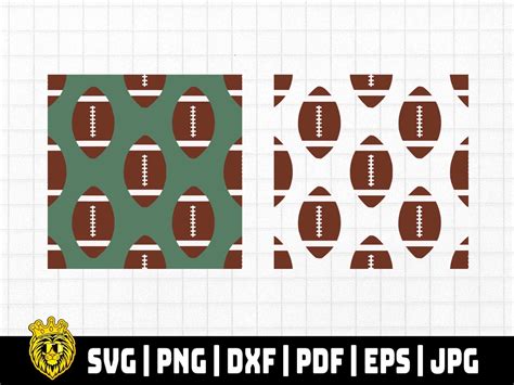 Seamless Football Patterns SVG Instant Digital Download SVG | Etsy