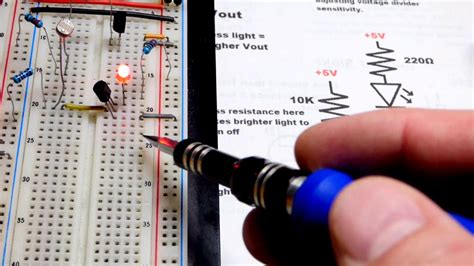 Light dependent resistor LDR controlled 2N3904 transistor switch circuit electronics ...