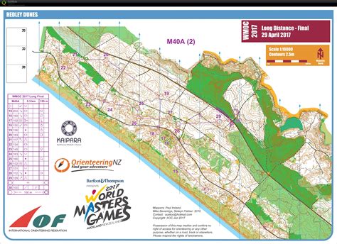 My digital orienteering map archive :: 2017 World Masters Orienteering ...