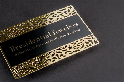 Gold Metal Business Cards | 1800-Printing