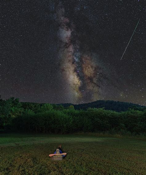 Stargazing Under the Milky Way Photograph by Hal Mitzenmacher - Fine ...