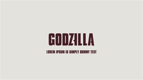 GODZILLA Font Family : Download Free for Desktop & Webfont