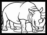 Realistic Rhinoceros Head Coloring Pages sketch template