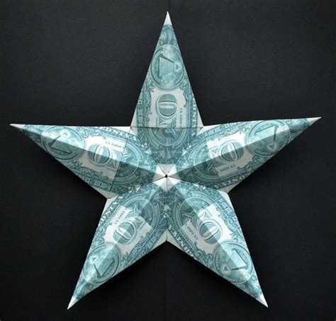 BIG Money STAR | Dollar Origami | Idea for Father's day, Christmas ...