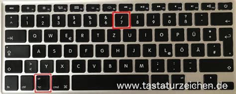 Senkrechter Strich (Pipe-Symbol) | Tastenkombination Mac Tastatur