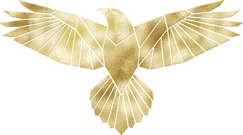 Gold Foil Geometric EagleSilhouette Free Stock Photo - Public Domain Pictures