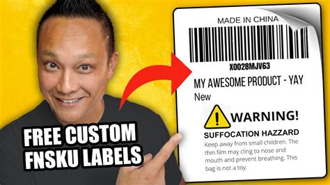 Print, Edit & Customize Amazon FNSKU Barcode Labels for FREE - YouTube