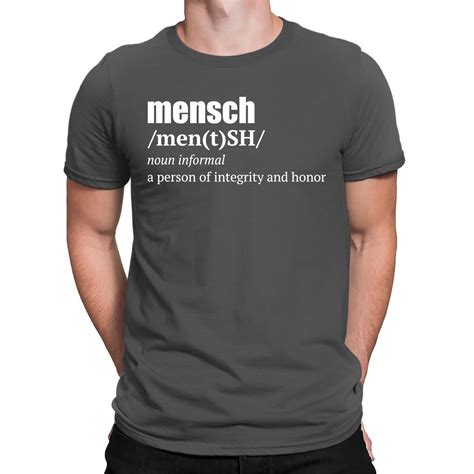 Definition of Mensch Integrity Honor Jewish Gift Guide Menorah - Etsy