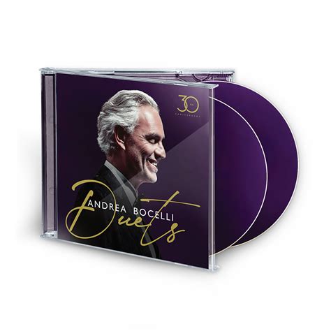 The Duets - 30th Anniversary (2CD) by Andrea Bocelli | Classics Direct - Classics Direct