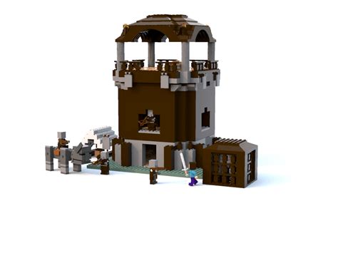 He made a LEGO minecraft pillager outpost : lego