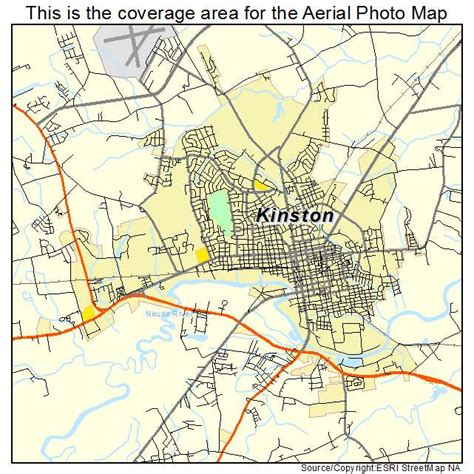 Aerial Photography Map of Kinston, NC North Carolina