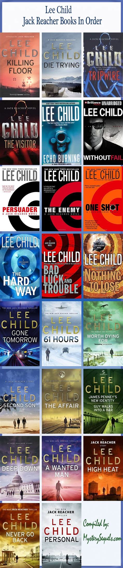 Jack Reacher Novels In Order - Mystery Sequels | Jack reacher books ...