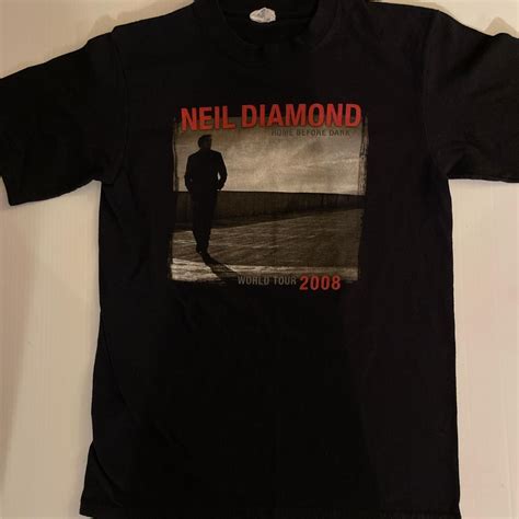 Neil Diamond Home Before Dark Mens Graphic T-Shirt... - Depop