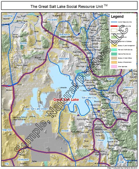 Great Salt Lake map - Social Resource Units of the Western USA