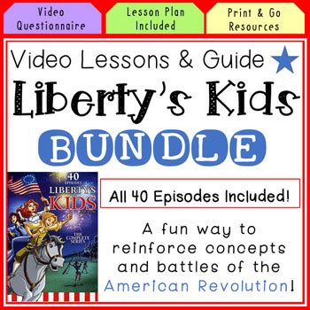 Liberty's Kids Episode Guide & Lesson Plans BUNDLE! All 40 Episodes!