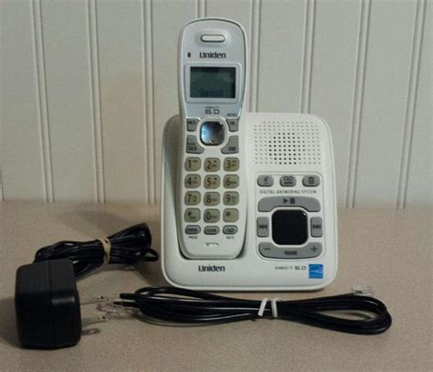 Uniden Dect 6.0 White Cordless Home Phone Answering System for sale in ...