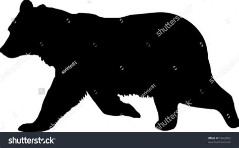 Bear Vector Silhouette Stock Vector 19763833 - Shutterstock