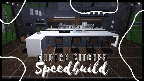 Bloxburg Modern Kitchen Speedbuild | Fiercewolf - YouTube