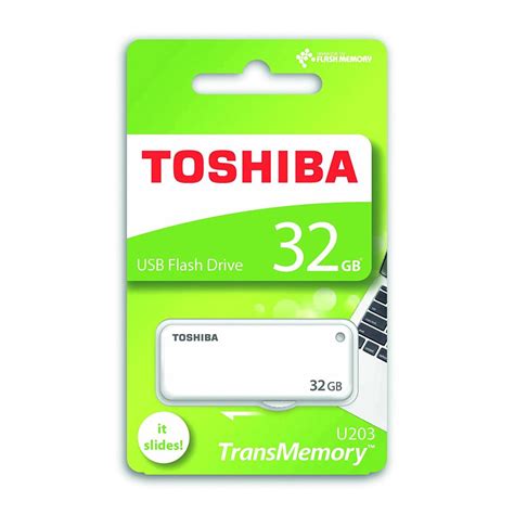 TOSHIBA USB Flash Drive 32GB | TransMemory - U202 White 32GB | Smart ...