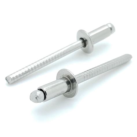 100 Qty 304 Stainless Steel Blind Rivets (#6-3) 3/16" Diameter x 3/16" – BCP Fasteners